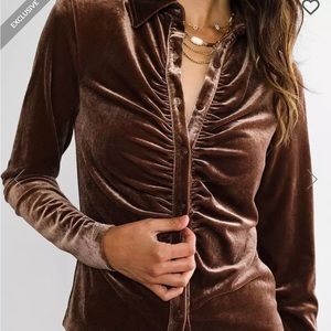 Red by BKE Velvet Shirt